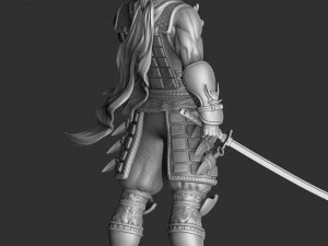 RYU HAYABUSA Ninja Gaiden con una spada 1 per la stampa 3D STL Modello 3D