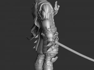 RYU HAYABUSA Ninja Gaiden con una spada 1 per la stampa 3D STL Modello 3D