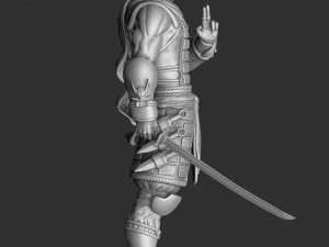 RYU HAYABUSA Ninja Gaiden con una spada 1 per la stampa 3D STL Modello 3D