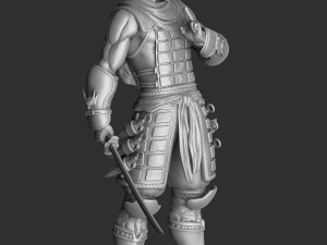 RYU HAYABUSA Ninja Gaiden with a sword 1 for 3D printing STL Modelo 3D
