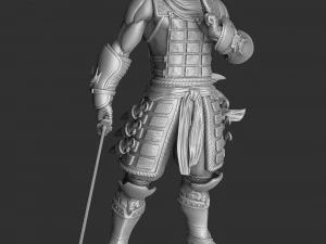 RYU HAYABUSA Ninja Gaiden con una spada 1 per la stampa 3D STL Modello 3D
