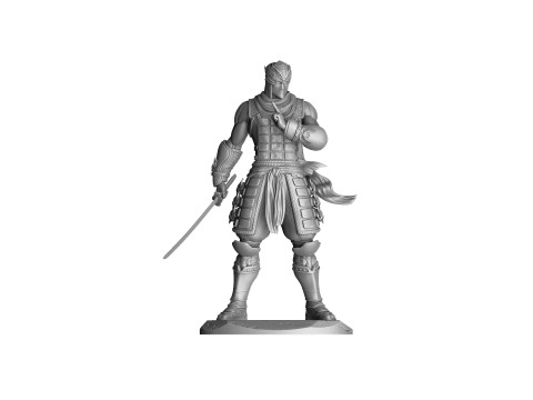 RYU HAYABUSA Ninja Gaiden with a sword 1 for 3D printing STL Modelo 3D