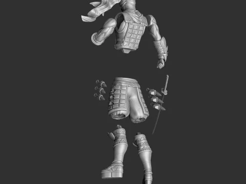 RYU HAYABUSA Ninja Gaiden con una spada 1 per la stampa 3D STL Modello 3D