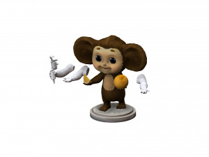 Cheburashka SEVERAL OPTIONS for 3D print STL 3D Print Model