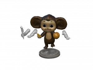 Cheburashka SEVERAL OPTIONS for 3D print STL 3D Print Model