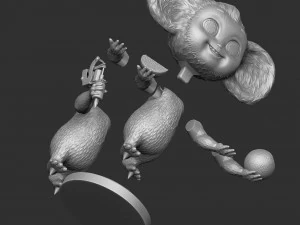 Cheburashka SEVERAL OPTIONS for 3D print STL 3D Print Model