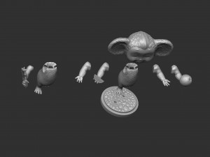 Cheburashka SEVERAL OPTIONS for 3D print STL 3D Print Model
