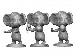 Cheburashka SEVERAL OPTIONS for 3D print STL 3D Print Model