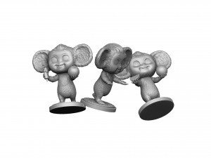 Cheburashka SEVERAL OPTIONS for 3D print STL 3D Print Model