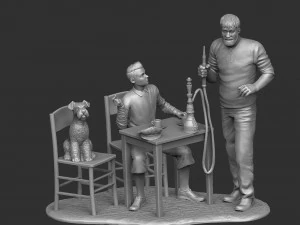 The Adventures of Tintin Secret of the Unicorn for 3d print stl 3D Model