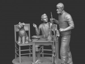 The Adventures of Tintin Secret of the Unicorn for 3d print stl Modello 3D