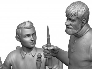 The Adventures of Tintin Secret of the Unicorn for 3d print stl Modello 3D
