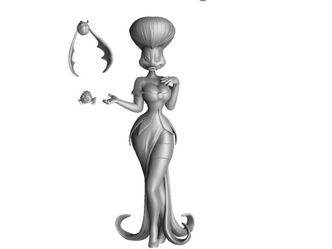 Morgana Macabre for 3d print STL 3D मॉडल
