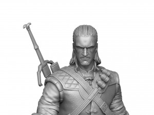 The Witcher Geralt of Rivia 3 for 3D printing STL Modèles 3D en vedette