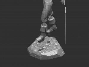 The Witcher Geralt of Rivia 3 for 3D printing STL Modèles 3D en vedette