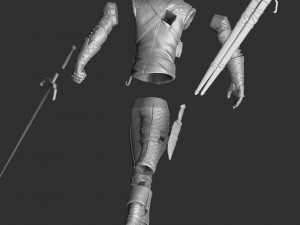 The Witcher Geralt of Rivia 3 for 3D printing STL Modèles 3D en vedette