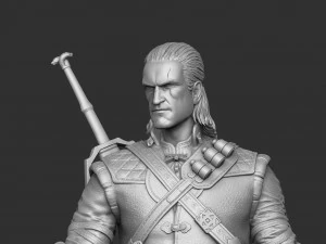 The Witcher Geralt of Rivia 3 for 3D printing STL 3D Print Model