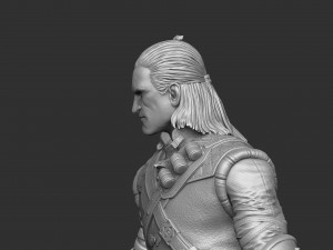 The Witcher Geralt of Rivia 3 for 3D printing STL Modèles 3D en vedette