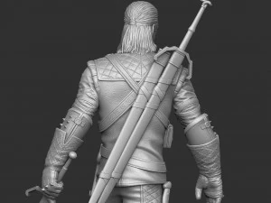 The Witcher Geralt of Rivia 3 for 3D printing STL 3D Print Model
