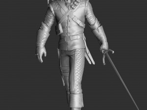 The Witcher Geralt of Rivia 3 for 3D printing STL Modèles 3D en vedette