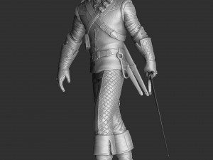 The Witcher Geralt of Rivia 3 for 3D printing STL Modèles 3D en vedette