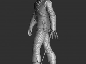 The Witcher Geralt of Rivia 3 for 3D printing STL Modèles 3D en vedette