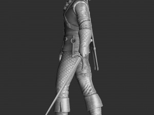 The Witcher Geralt of Rivia 3 for 3D printing STL Modèles 3D en vedette