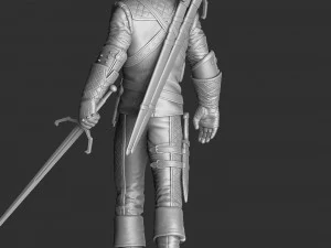 The Witcher Geralt of Rivia 3 for 3D printing STL 3D Print Model