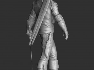 The Witcher Geralt of Rivia 3 for 3D printing STL Modèles 3D en vedette