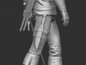 The Witcher Geralt of Rivia 3 for 3D printing STL Modèles 3D en vedette