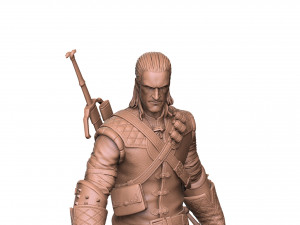 The Witcher Geralt of Rivia 3 for 3D printing STL Modèles 3D en vedette
