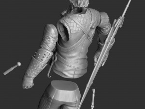 The Witcher Geralt of Rivia 3 for 3D printing STL Modèles 3D en vedette