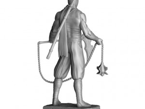 RYU HAYABUSA Ninja Guyden with Kusarigama 3 for 3d print Model do druku 3D