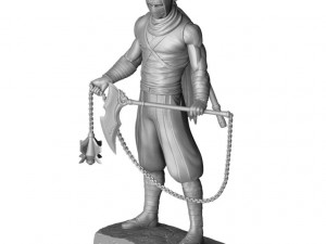 RYU HAYABUSA Ninja Guyden with Kusarigama 3 for 3d print Model do druku 3D