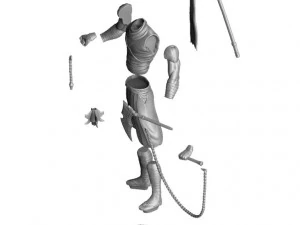 RYU HAYABUSA Ninja Guyden with Kusarigama 3 for 3d print 3D Print Model