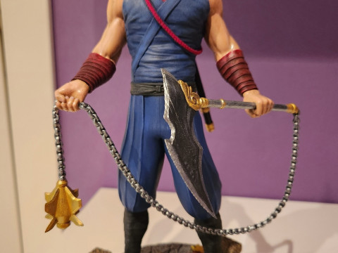 RYU HAYABUSA Ninja Guyden with Kusarigama 3 for 3d print Model do druku 3D