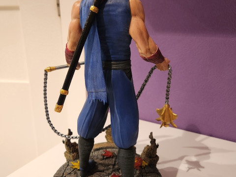RYU HAYABUSA Ninja Guyden with Kusarigama 3 for 3d print Model do druku 3D