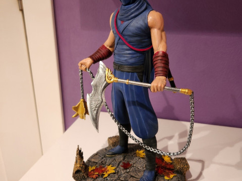 RYU HAYABUSA Ninja Guyden with Kusarigama 3 for 3d print Model do druku 3D