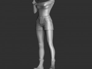 Sonya Blade 1995 for 3D print assemble 3D Model