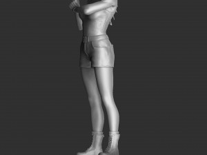 Sonya Blade 1995 for 3D print assemble 3D Model