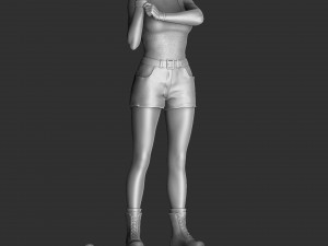 Sonya Blade 1995 for 3D print assemble 3D Model