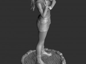 Sonya Blade 1995 for 3D print assemble 3D Model