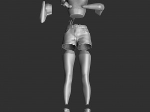 Sonya Blade 1995 for 3D print assemble 3D Model