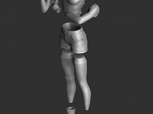 Sonya Blade 1995 for 3D print assemble 3D Model