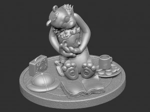 CALVIN AND HOBBES FOR 3D PRINT STL HUG MODEL 3D Print Model
