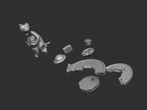 CALVIN AND HOBBES FOR 3D PRINT STL HUG MODEL 3D Print Model