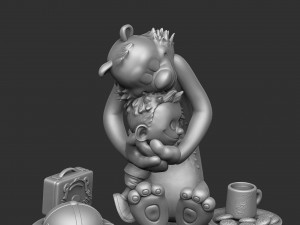 CALVIN AND HOBBES FOR 3D PRINT STL HUG MODEL 3D Принт Модель