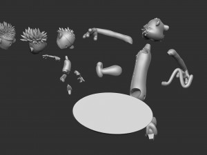 Calvin and Hobbes halloween for 3d print stl 3D 프린트 모델