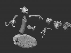 Calvin and Hobbes halloween for 3d print stl 3D 프린트 모델