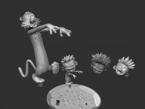 Calvin and Hobbes halloween for 3d print stl 3D 프린트 모델